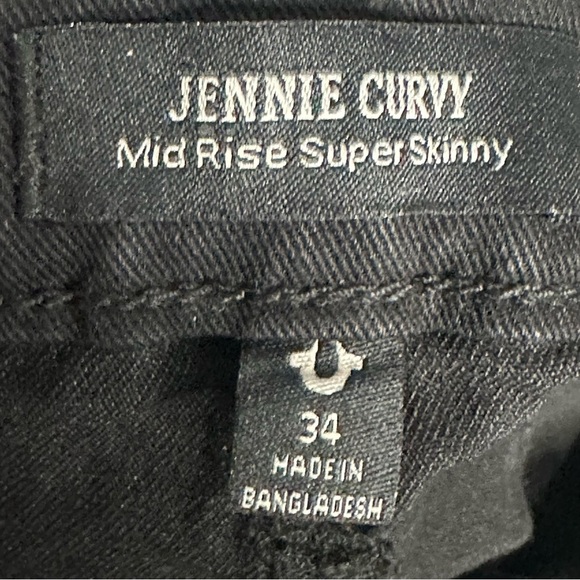 True Religion Jennie Crystal Mid Rise Skinny Jeans. Sz: 34 - Picture 9 of 11